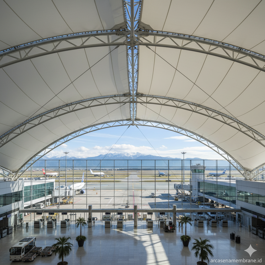 atap membrane bandara airport